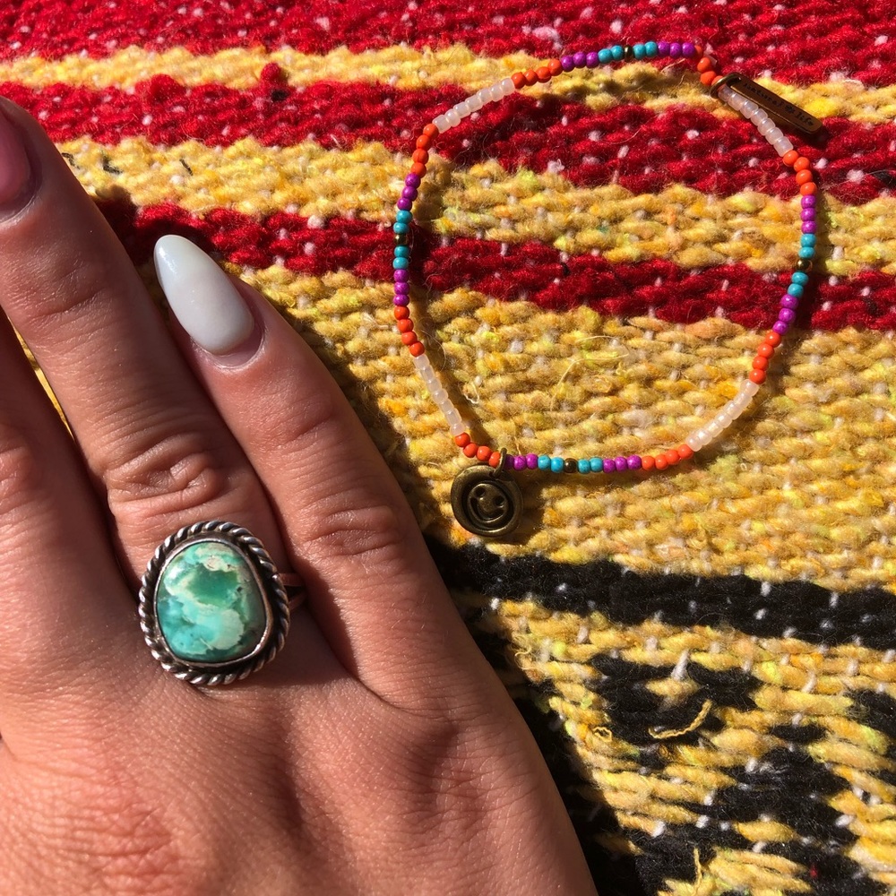 925 Genuine Turquoise Ring + FREE Bracelet